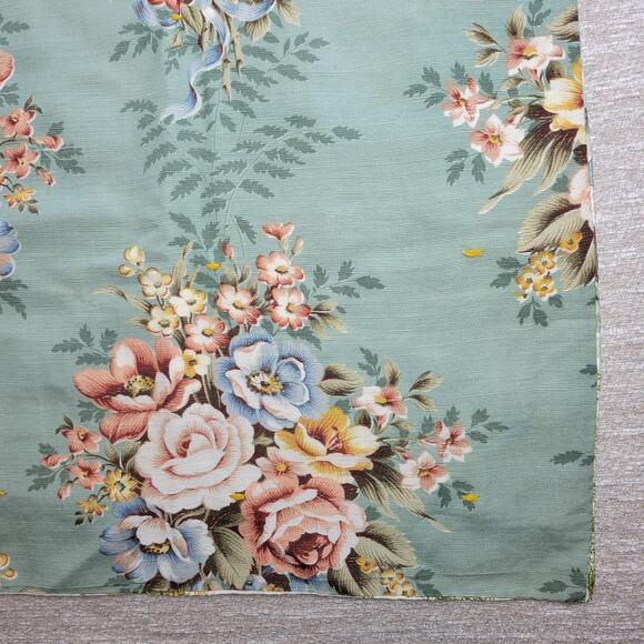 Handmade Patchwork Crazy Quilt Blanket Tablecloth Two-Sided Indian Square Floral - Picture 13 of 16